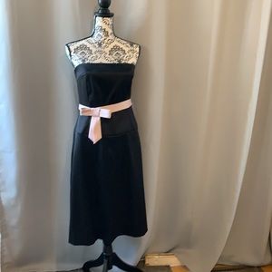 INC Black Strapless Dress